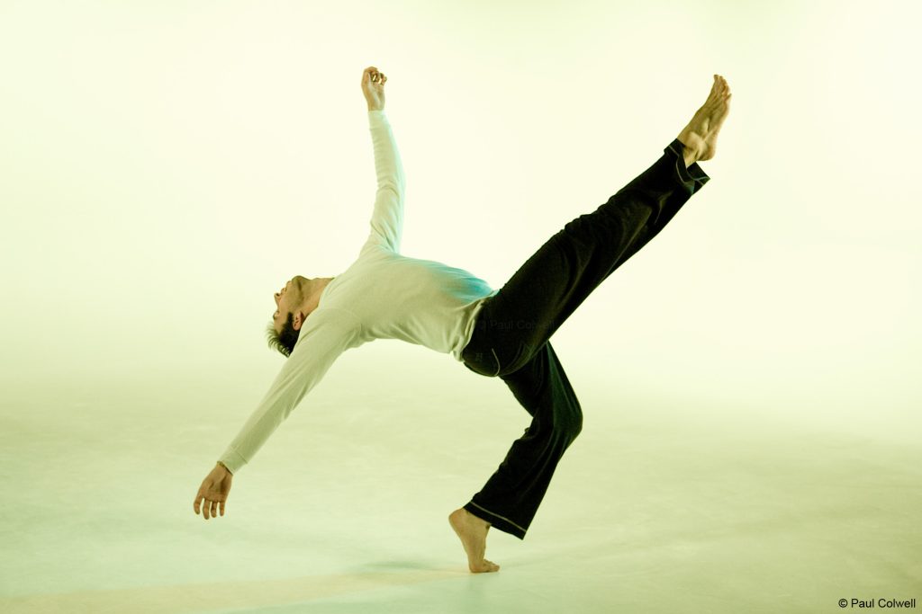 male dancer in layout