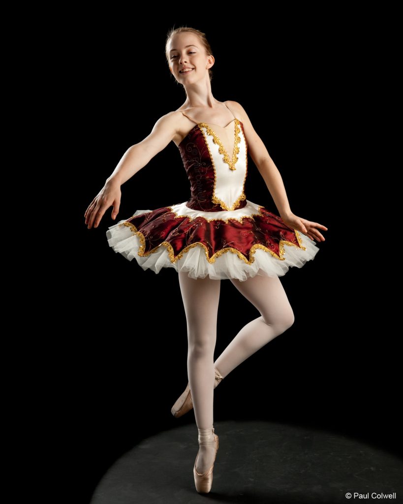 young dancer in tutu